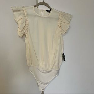 Express Bodysuit with Ruffle Sleeve